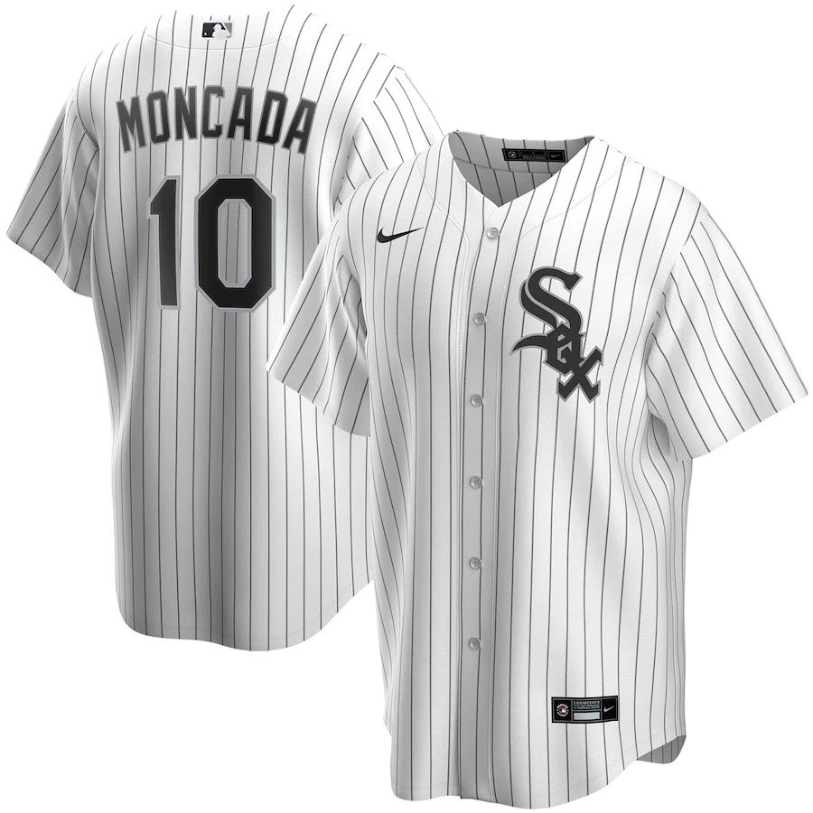 Youth Chicago White Sox 10 Yoan Moncada Nike White Home Replica Player MLB Jerseys